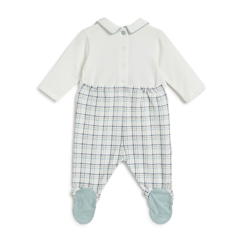 Boys Bronze Applique Nappy Opening Babysuit image number 1